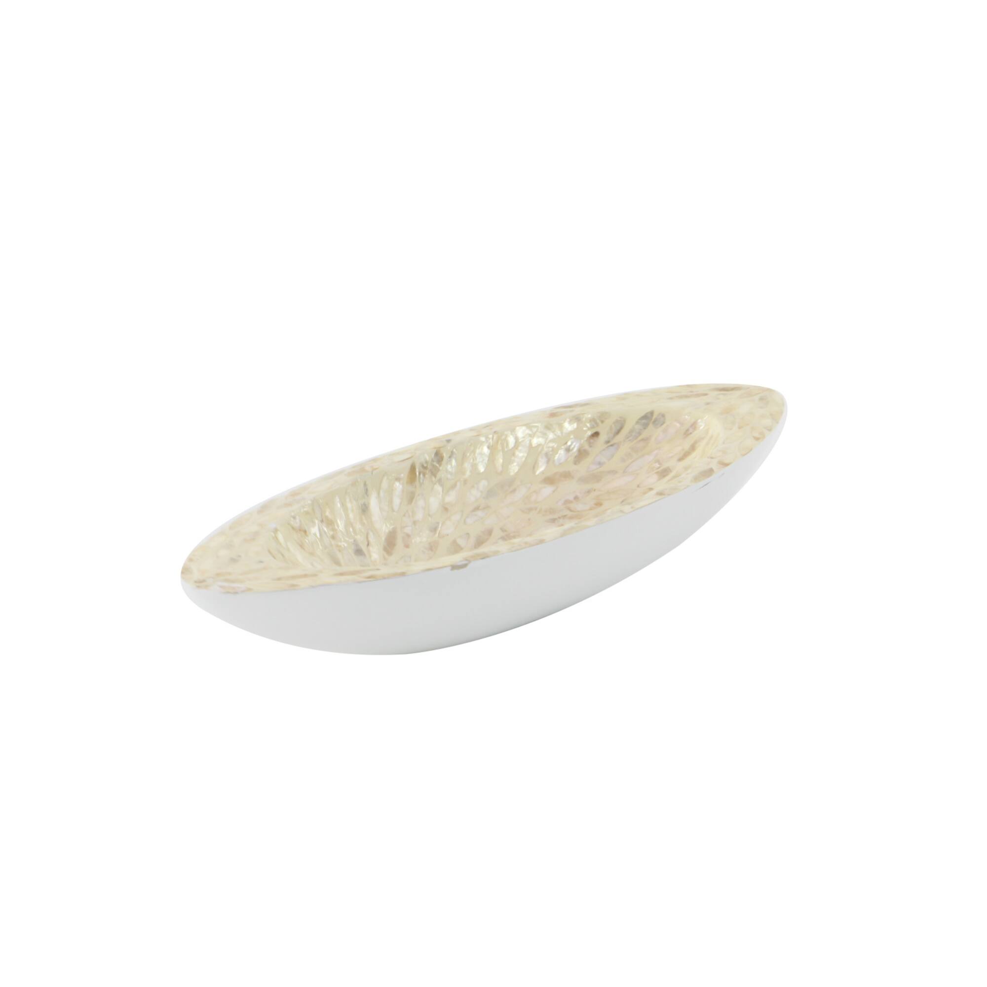 White Mother of Pearl Coastal Tray